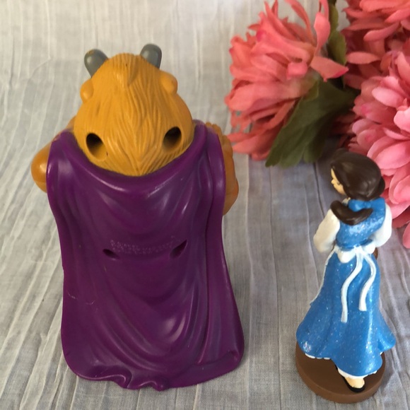 BEAUTY & THE BEAST action figure toys BELLE BEAST & COGSWORTH hand puppet - Picture 8 of 14